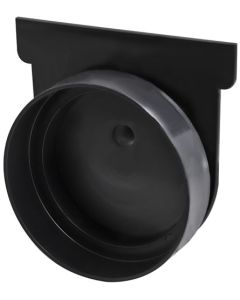 Waterform Black End Cap 110mm NN01884