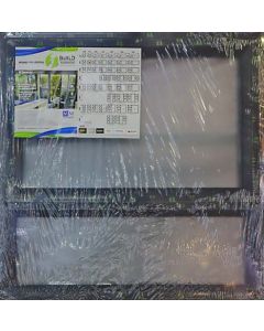 IBuild 30.5mm Charcoal Aluminium PT99 Window With Obscure Glass 900 x 900mm