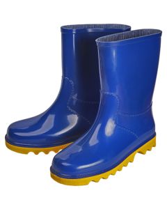 Neptun Blue & Yellow Toddlers Ankle Length Gumboots