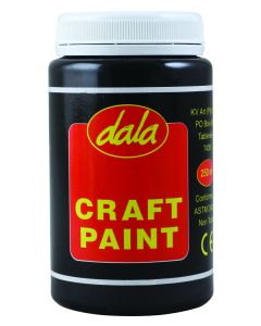 Dala Acrylic Craft Paint Black 250ml  CP-250ML-20 CP-250ML-20