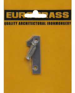 Euro Brass Aluminium Numeral No.1 50mm EB8161