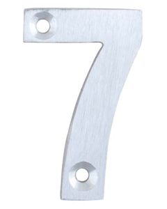 Euro Brass Aluminium Number 7 Numeral 50mm EB8167