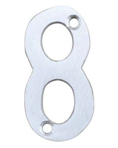 Euro Brass Aluminium Number 8 Numeral 50mm EB8168