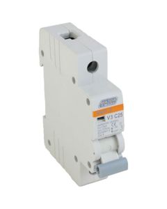 Major Tech 1-Pole 25A Circuit Breaker MCB 3Ka V3C1P25