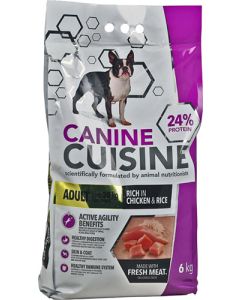 Canine Cuisine Chicken & Rice Flavoured Small/Medium Adult Dog Food 6kg RJ120006