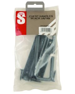 Safe Top Chest Handles Black Japan HPCHHB085