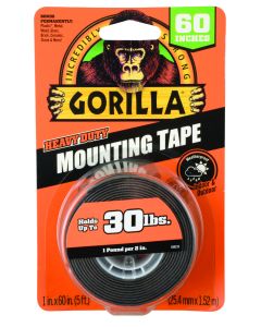 Gorilla Black Heavy Duty Mounting Tape 25.4mm x 1.52m GTM2