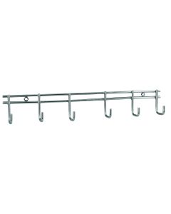 LK Chrome 6 Hook Utility Rack 360mm 105/21