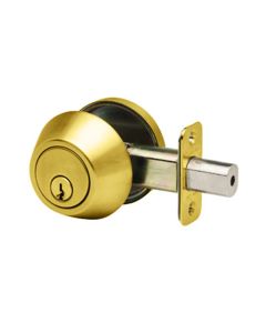 BBL Polished Brass Single Cylinder Deadbolt Lockset BBK7301PB