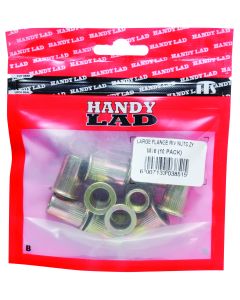 Handy Lad Yellow Passivated Flat Head Rivnuts M10 - 10 Pack M10RIVNUTZYP