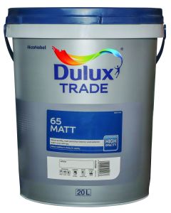 Dulux Trade 65 Matt White 20L 5147602