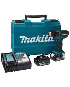 Makita 18V Lithium-Ion Cordless 13mm Impact Drill With 2 Batteries DHP482RFE