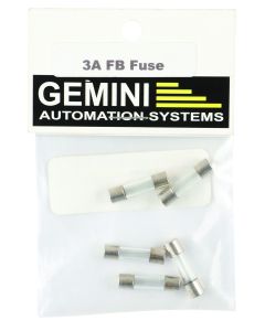 Gemini 3A Fast Blow Glass Fuse 20 x 5mm - 5 Pack L90266