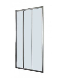 Aqua Dor Chrome 3-Panel Tri-Slider Shower Door Screen 900 x 1850mm 210281