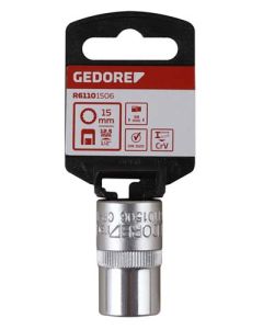 Gedore Red 1/2" Bi-Hex Socket 15 x 38mm GEDR61101506