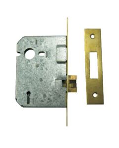 Union Polished Brass 4 Lever Clawbolt Lock 24313-76PL