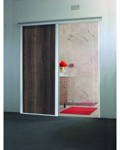 Slide 'n Space 2 Sides Sliding Door American Walnut