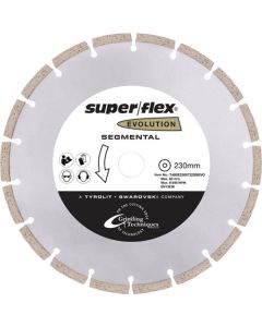 Super Flex Evolution Segmented Diamond Disc 230 x 2.6 x 22.23mm 7400E2300722SSEVO