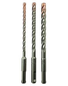 Alpen 3 Piece X4 Force SDS-Plus Drill Bit Set ALP8150681