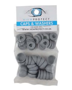 ViewProtect Grey Cover Caps & Washers - 24 Pack CW-G