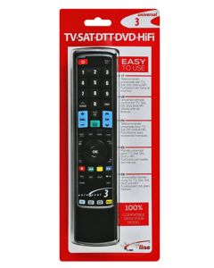 Jolly Line Universal TV Remote Control For 3 Devices JL-1703