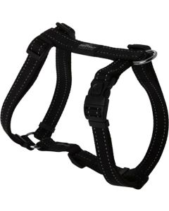 Rogz Black Reflective Dog H-Harness