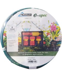 Marley E-Spec Garden Hose With Fittings 12mm x 30m DLD23012030