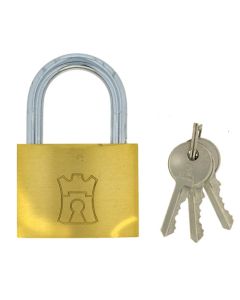 Fort Knox Econo Brass Padlock 60mm P1G92U