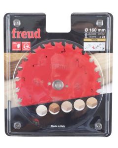 Freud Circular Saw Blade 160 x 20mm x 24T FR06W009H