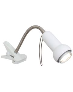 Eglo White Clip-On Fabio Desk Lamp T119W