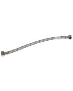 Brescia Stainless Steel Braided Flexi Connector 15mm F/F 350mm SBBR350S