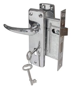 Yale Chrome Plated Keyhole Lever Handle On Backplate 2 Lever Lockset 1724006