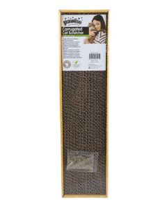 Pawise Narrow Corrugated Cat Scratcher With Catnip PW28495