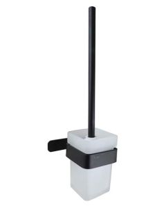 Icon Black Black Ash Toilet Brush Holder 21-ASH-TBH0-BLK