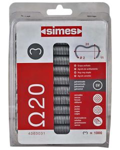 Simes Hog Ring Staples VR22 - 1000 Pack SIM4363031