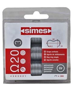 Simes Hog Ring Staples A20 - 200 Pack SIMA20