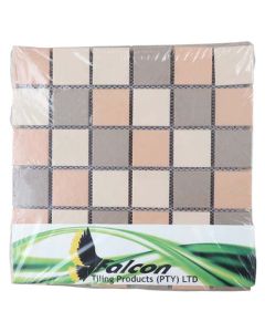 Falcon Brown Mix Porcelain Mosaic Tiles 300 x 300mm P3-FT102