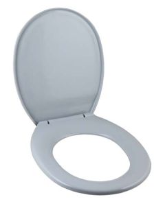 Toilet Seat Plastic Grey Dura-lux