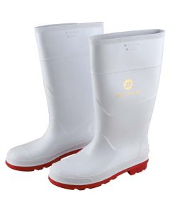 Bata White/Red Jobber Gumboot