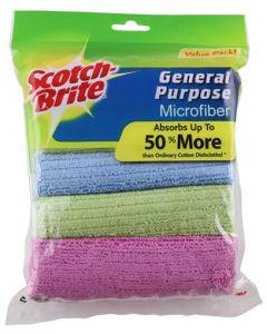 Scotch-Brite General Purpose Microfibre Cloth - 5 Pack 73024