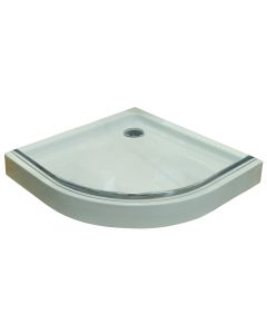 Luximo White Franca Quarter Round Shower Tray 900 x 900mm WH-004
