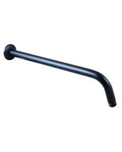 Bijiou Black Long Round Shower Arm 400mm 211150