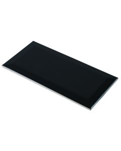 Black Subway Metro Johnson Glazed Tile 100 x 200mm