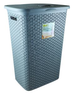 Addis Dark Grey Hidesign Laundry Hamper 91500DGR