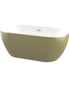 Luximo Champagne Gold Freestanding Zala Bath With Trap & Waste 1435mm B0000262