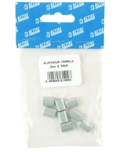 Active Hardware Aluminium Oval Ferrules 3mm - 8 Pack