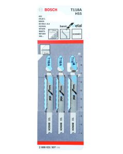 Bosch Basic Metal Jigsaw Blades - 3 Pack 2608631507