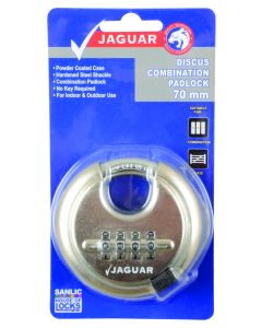 Jaguar Chrome Combination Discus Padlock 70mm JPSL07-CPJPSL07-CP