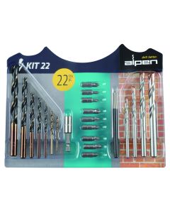 Alpen 22 Piece Screwdriver Bit Set ALP-KIT22