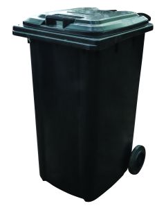 Dustbin Black Wheelie Bin 240L SABS DB-240-BK-SABS-B